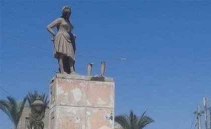 اختفاء تمثال "بائع العرقسوس" من ميدان البورصة في إسكندرية