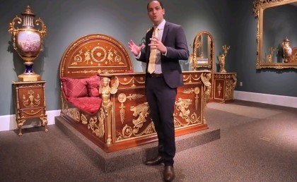 غرفة الملك فاروق معروضة للبيع على موقع أمريكي بعد ما اختفت من مصر سنة 2013